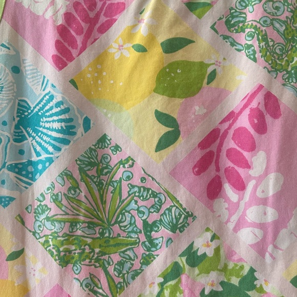 Vintage Lilly Pulitzer Dress Patchwork print size 8 - Picture 2 of 4